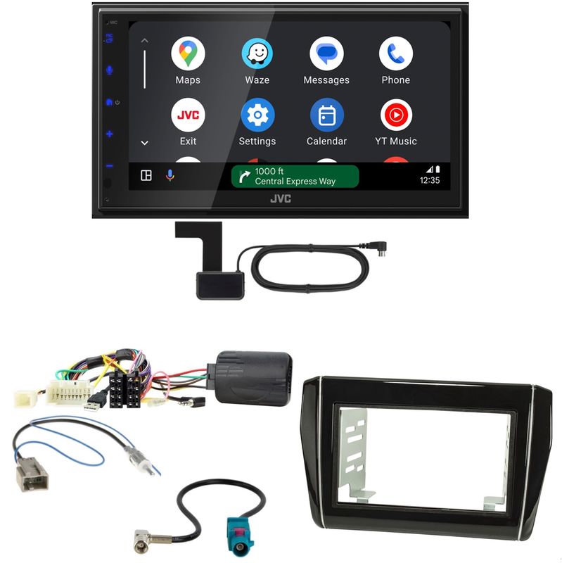 JVC KW-M695DBW Android Auto CarPlay DAB+ Einbauset für Suzuki Swift AZ ab 2017 JVC KW-M695DBW Android Auto CarPlay DAB+ Einbauset für Suzuki Swift AZ ab 2017