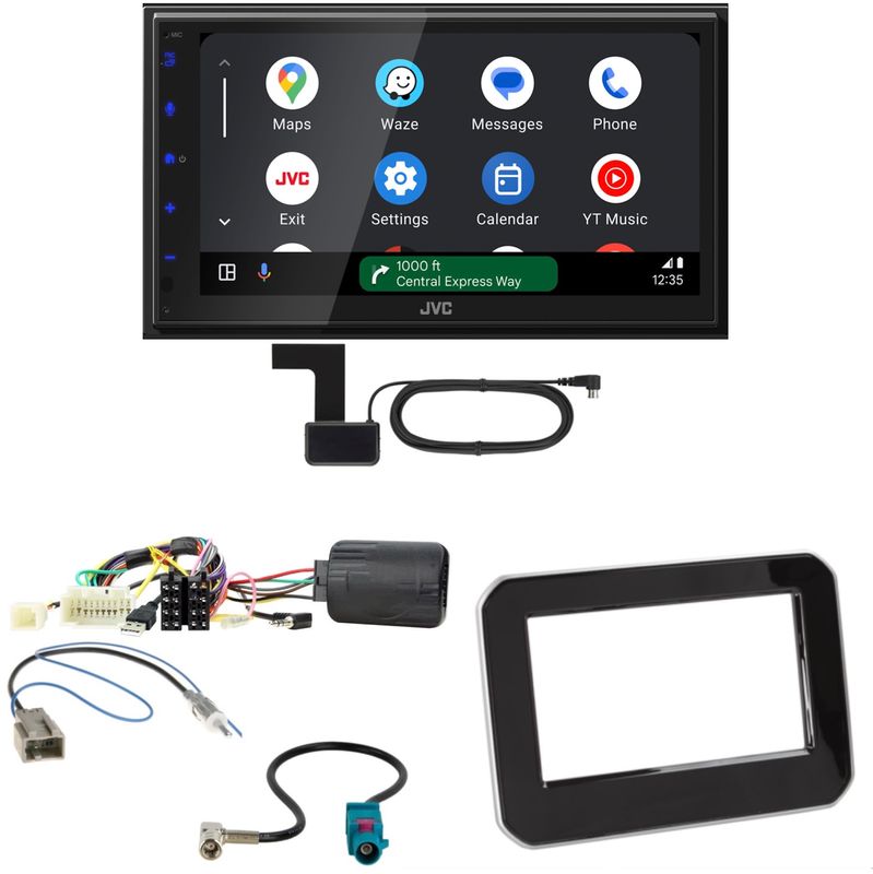 JVC KW-M695DBW Android Auto CarPlay DAB+ Einbauset für Suzuki Ignis MF ab 2017 JVC KW-M695DBW Android Auto CarPlay DAB+ Einbauset für Suzuki Ignis MF ab 2017