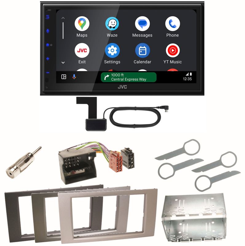 JVC KW-M595DBT Android Auto DAB+ Einbauset für Ford Focus C-Max Fiesta Transit JVC KW-M595DBT Android Auto DAB+ Einbauset für Ford Focus C-Max Fiesta Transit