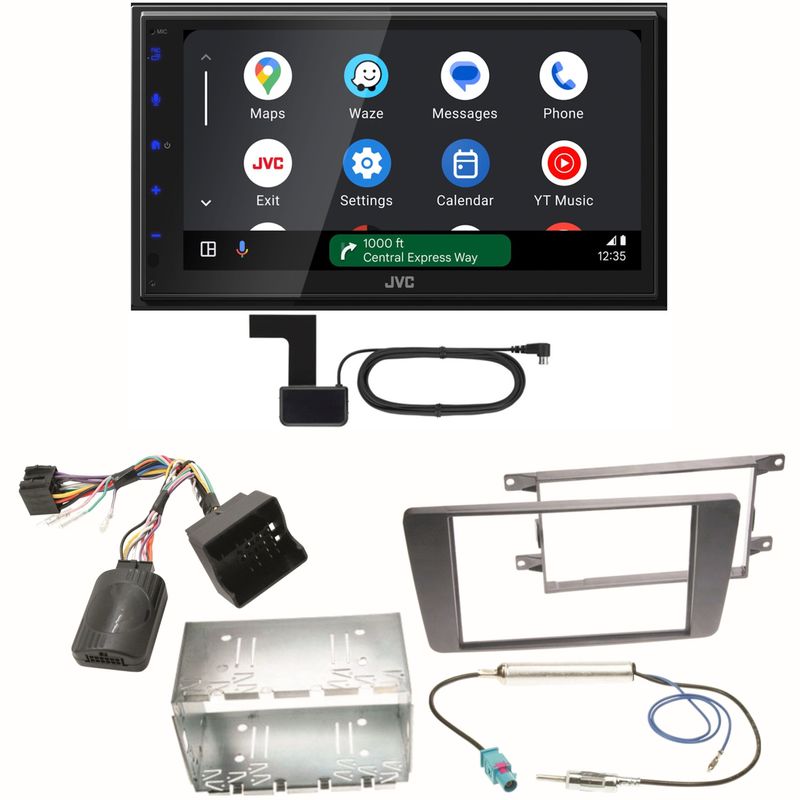 JVC KW-M595DBT Android Auto CarPlay Einbauset für Skoda Octavia 2 Yeti 5L