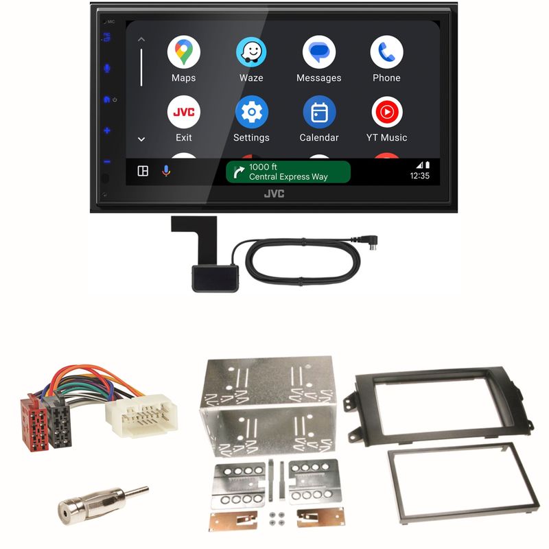 JVC KW-M595DBT Android Auto CarPlay Einbauset für Suzuki SX 4 Fiat Sedici