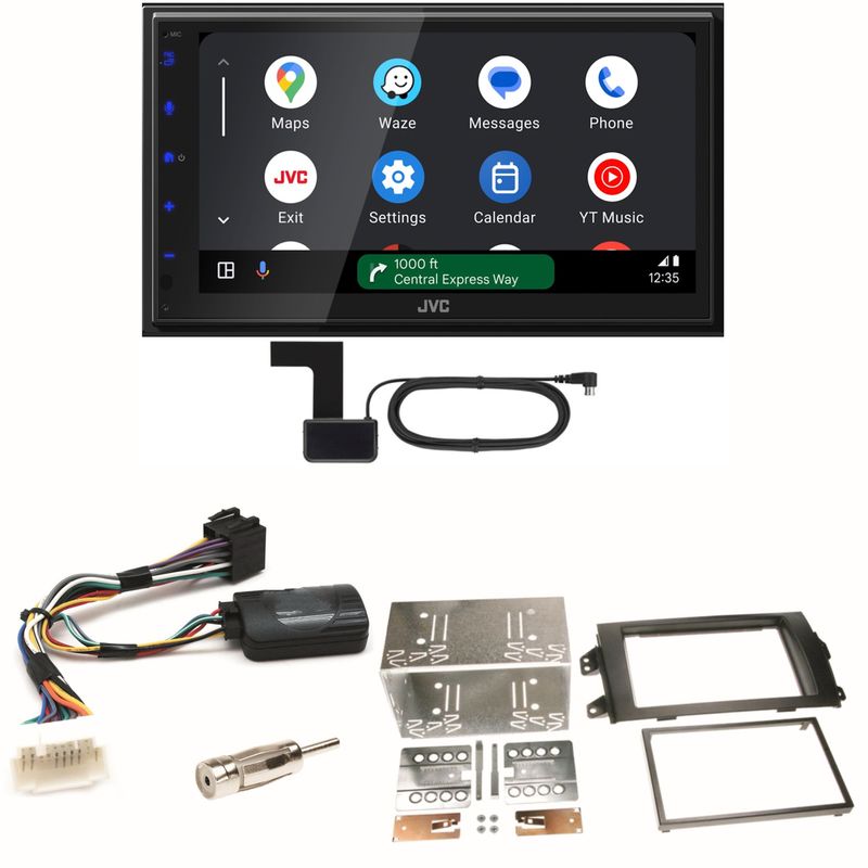 JVC KW-M595DBT Android Auto CarPlay Einbauset für Suzuki SX4 Fiat Sedici