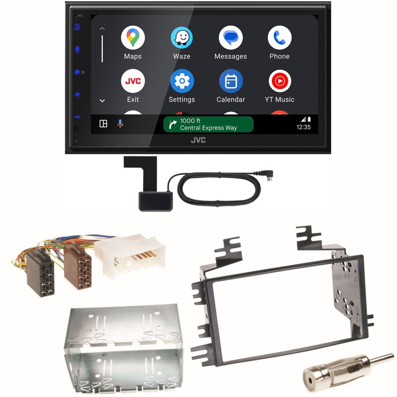 JVC KW-M595DBT Android Auto CarPlay Einbauset für Kia Sportage JE Rio JB