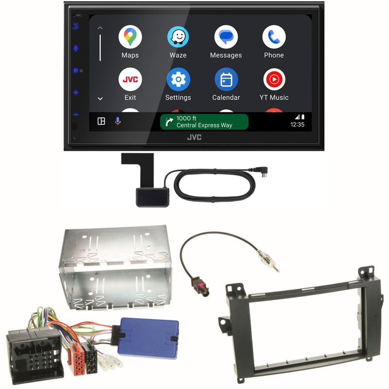 JVC KW-M595DBT Android Auto CarPlay DAB+ Einbauset für Mercedes Viano Vito W639 JVC KW-M595DBT Android Auto CarPlay DAB+ Einbauset für Mercedes Viano Vito W639