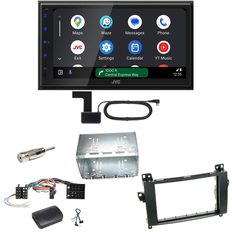 JVC KW-M595DBT Android Auto CarPlay DAB+ Einbauset für Mercedes Vito Viano W639 JVC KW-M595DBT Android Auto CarPlay DAB+ Einbauset für Mercedes Vito Viano W639