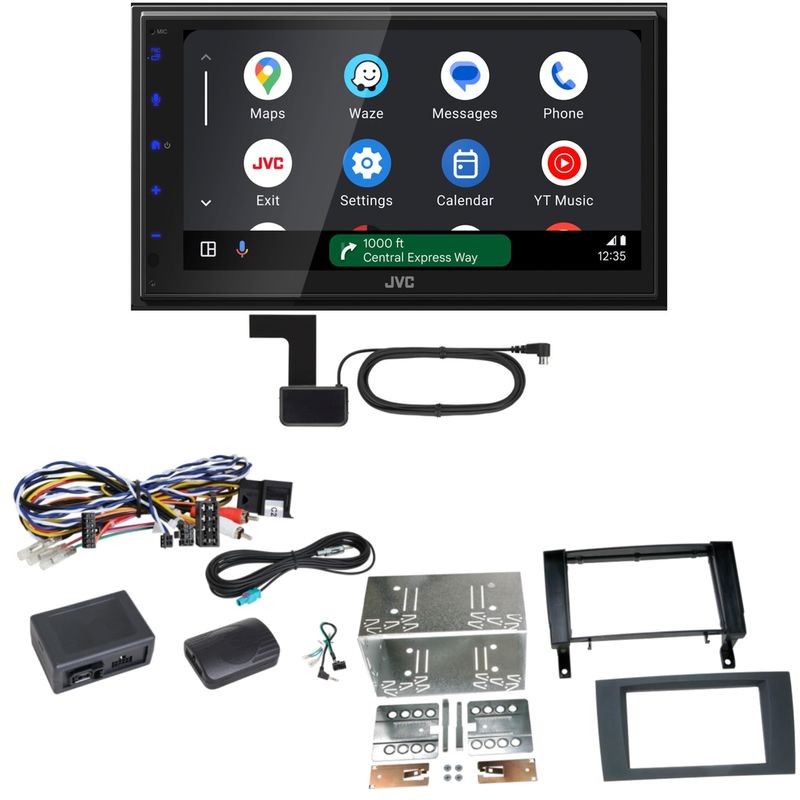 JVC KW-M595DBT Android Auto CarPlay DAB+ Einbauset für Mercedes SLK R171 JVC KW-M595DBT Android Auto CarPlay DAB+ Einbauset für Mercedes SLK R171