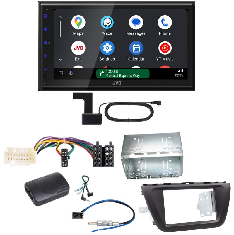 JVC KW-M595DBT Android Auto CarPlay DAB+ Einbauset für Suzuki SX4 S-Cross