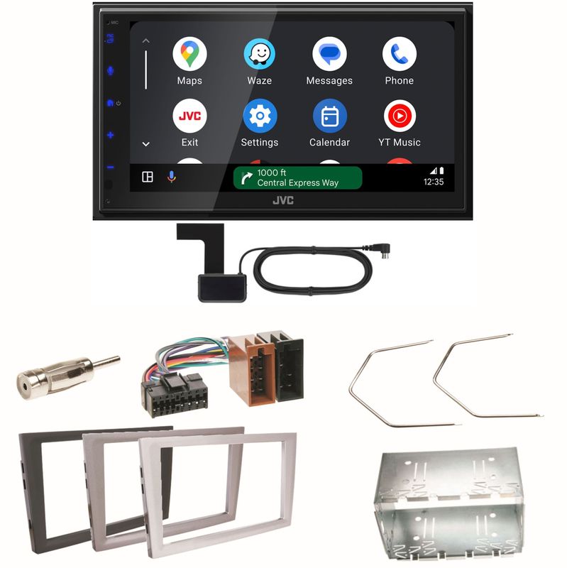 JVC KW-M595DBT Android Auto Einbauset für Opel Omega B Meriva A Agila Vivaro JVC KW-M595DBT Android Auto Einbauset für Opel Omega B Meriva A Agila Vivaro