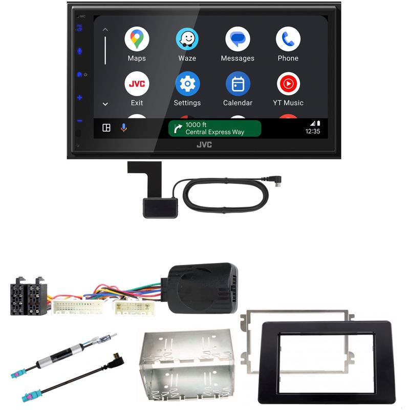 JVC KW-M595DBT Android Auto CarPlay Einbauset für Renault Master 3 ab 2019