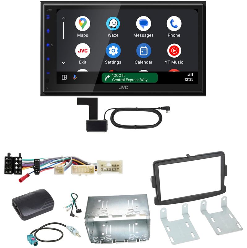 JVC KW-M595DBT Android Auto CarPlay DAB+ Einbauset für Renault Captur Master