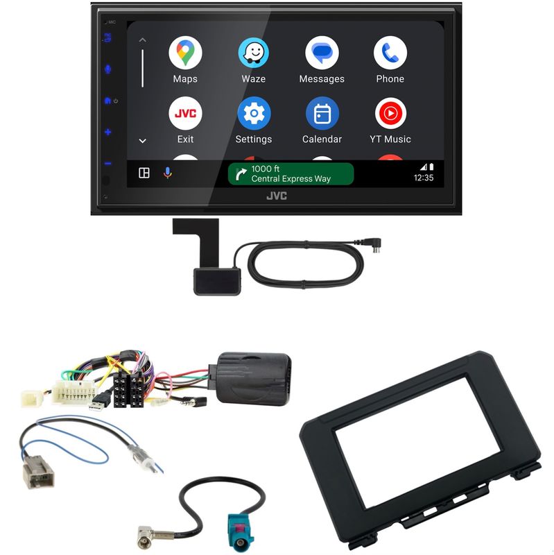 JVC KW-M595DBT Android Auto CarPlay DAB+ Einbauset für Suzuki Jimny GJ ab 2018