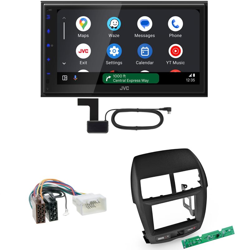 JVC KW-M595DBT Android Auto CarPlay DAB+ Einbauset für Mitsubishi ASX bis 2014 JVC KW-M595DBT Android Auto CarPlay DAB+ Einbauset für Mitsubishi ASX bis 2014