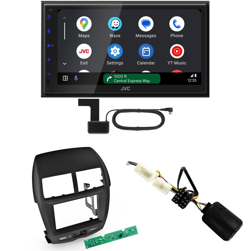 JVC KW-M595DBT Android Auto CarPlay DAB+ Einbauset für Mitsubishi ASX bis 2014 JVC KW-M595DBT Android Auto CarPlay DAB+ Einbauset für Mitsubishi ASX bis 2014