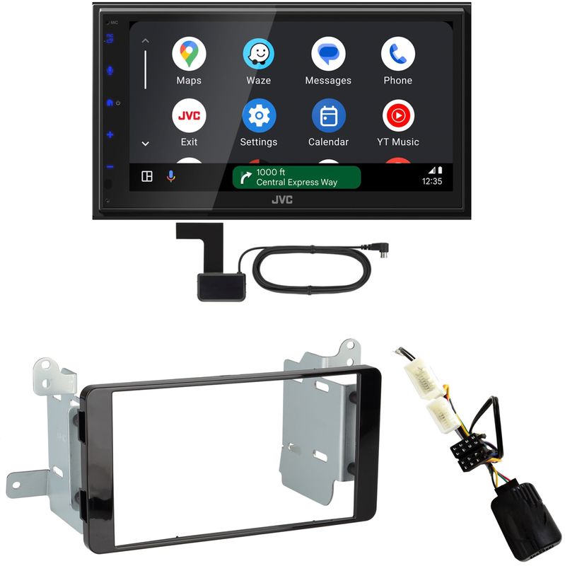 JVC KW-M595DBT Android Auto CarPlay DAB+ Einbauset für Mitsubishi L200 ab 2016 JVC KW-M595DBT Android Auto CarPlay DAB+ Einbauset für Mitsubishi L200 ab 2016