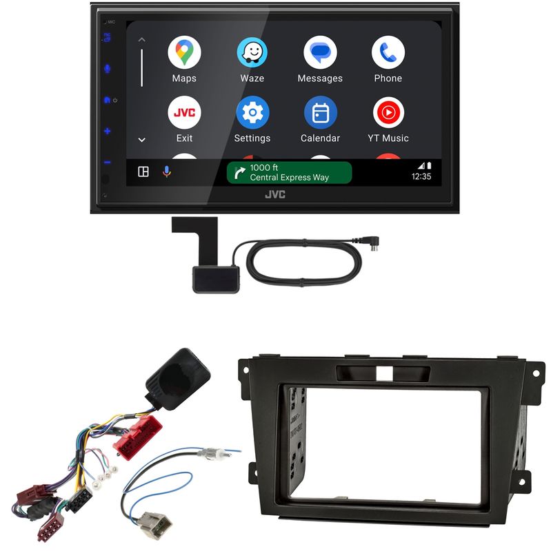 JVC KW-M595DBT Android Auto CarPlay Digitalradio DAB+ Einbauset für Mazda CX-7
