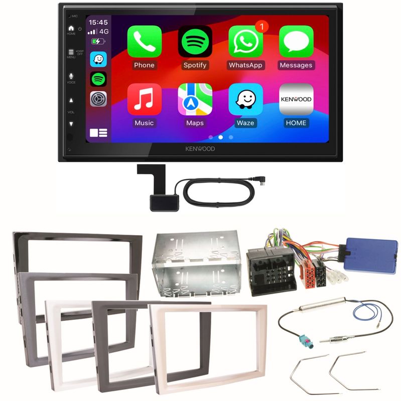 Kenwood DMX6523DABS CarPlay Einbauset für Opel Astra H Corsa D Zafira B Antara Kenwood DMX6523DABS CarPlay Einbauset für Opel Astra H Corsa D Zafira B Antara