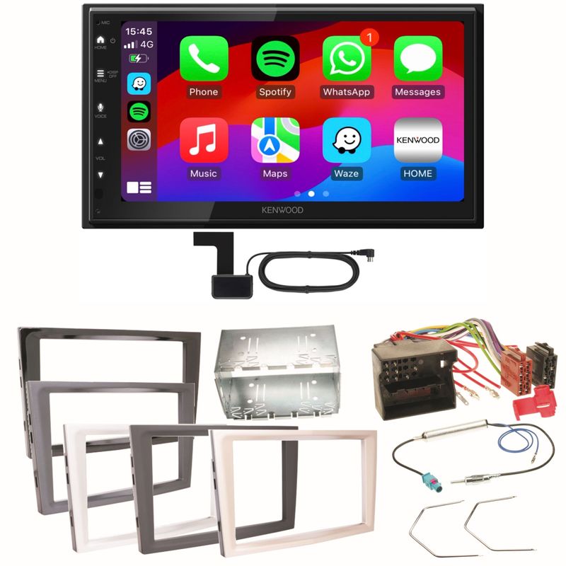 Kenwood DMX6523DABS CarPlay Einbauset für Opel Astra H Corsa D Zafira B Antara Kenwood DMX6523DABS CarPlay Einbauset für Opel Astra H Corsa D Zafira B Antara