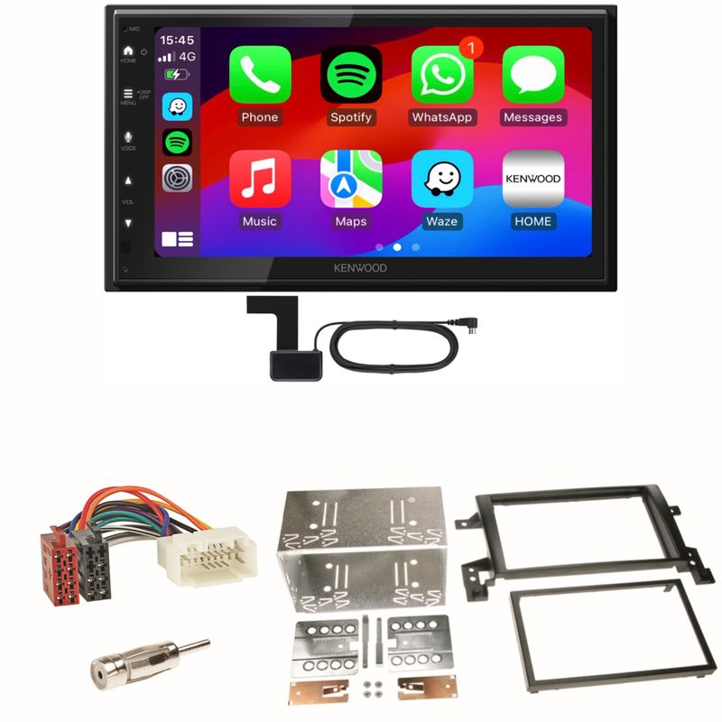 Kenwood DMX6523DABS Android Auto CarPlay Einbauset für Suzuki Grand Vitara JT