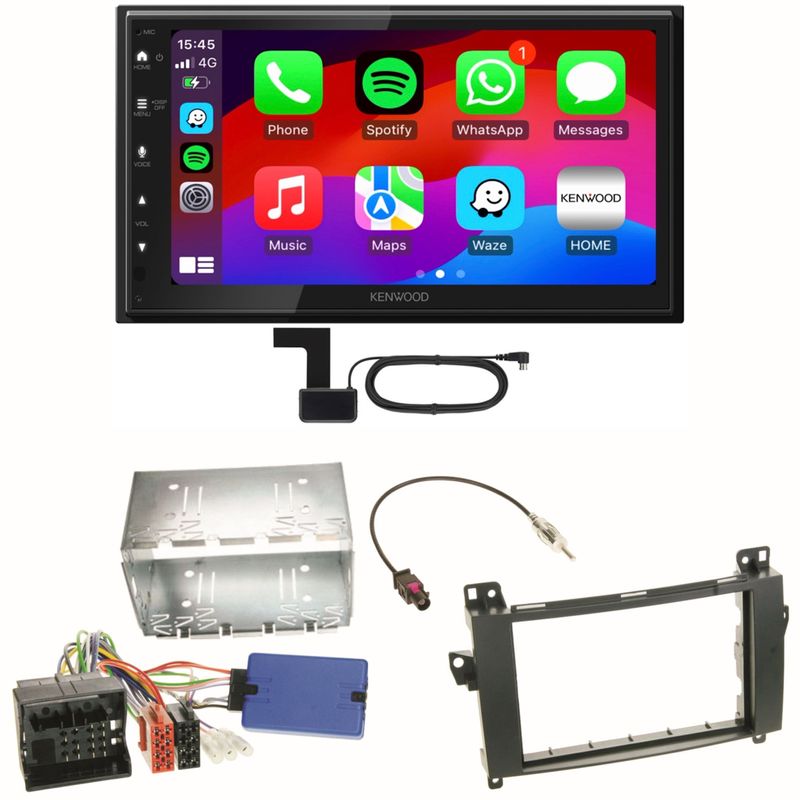 Kenwood DMX6523DABS Android Auto CarPlay Einbauset für Mercedes Vito W447