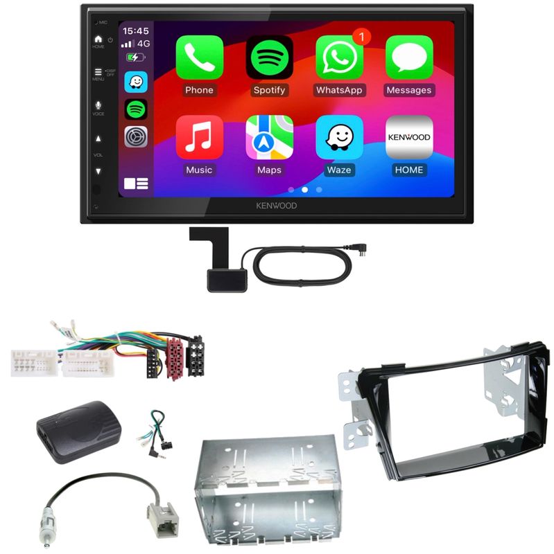 Kenwood DMX6523DABS Android Auto CarPlay Bluetooth Einbauset für Hyundai i40 VF