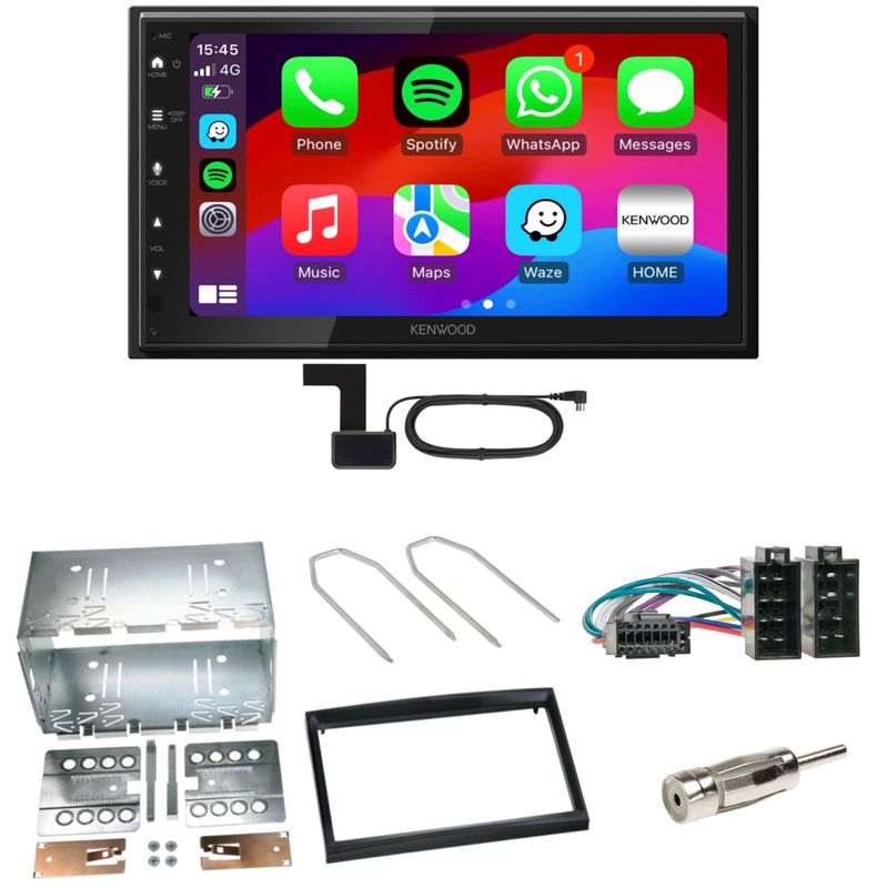 Kenwood DMX6523DABS Android Auto CarPlay Einbauset für Peugeot 307 Citroen C2 C3 Kenwood DMX6523DABS Android Auto CarPlay Einbauset für Peugeot 307 Citroen C2 C3