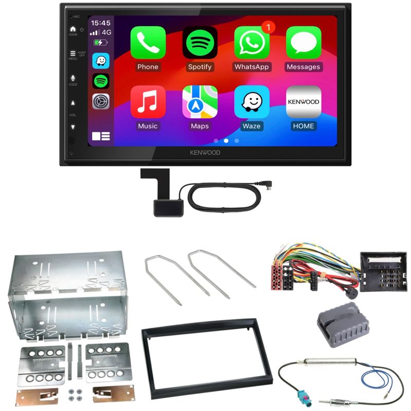 Kenwood DMX6523DABS Android Auto Einbauset für Citroen C2 C3 Berlingo Jumpy Kenwood DMX6523DABS Android Auto Einbauset für Citroen C2 C3 Berlingo Jumpy