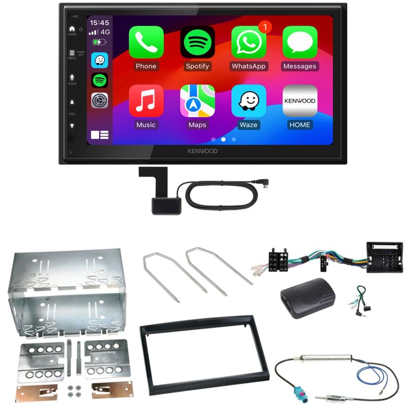 Kenwood DMX6523DABS Android Auto Einbauset für Citroen C2 C3 Berlingo Jumpy Kenwood DMX6523DABS Android Auto Einbauset für Citroen C2 C3 Berlingo Jumpy