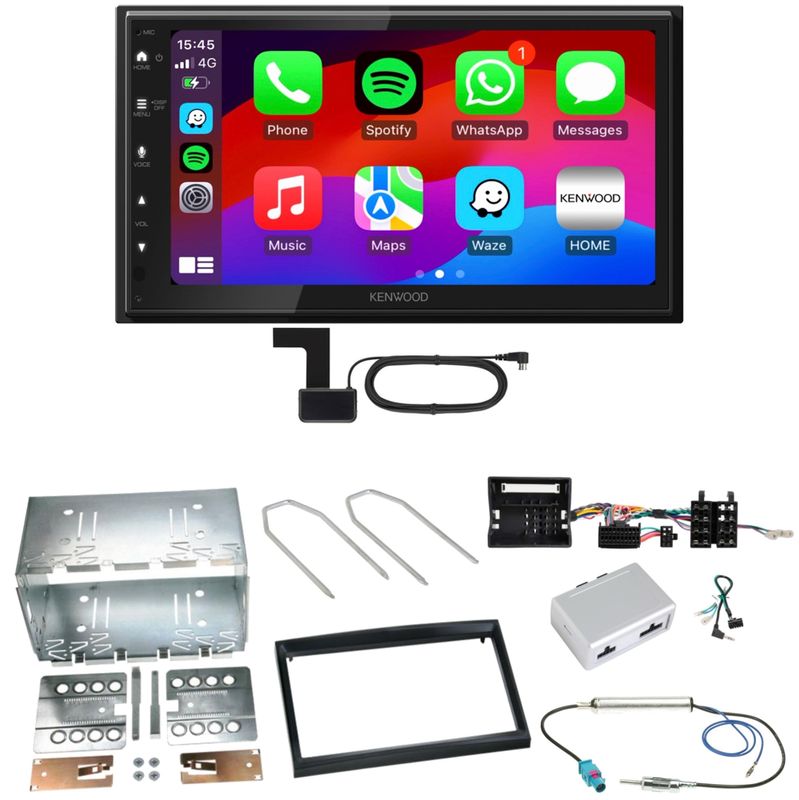 Kenwood DMX6523DABS Android Auto Einbauset für Citroen C2 C3 Berlingo Jumpy Kenwood DMX6523DABS Android Auto Einbauset für Citroen C2 C3 Berlingo Jumpy