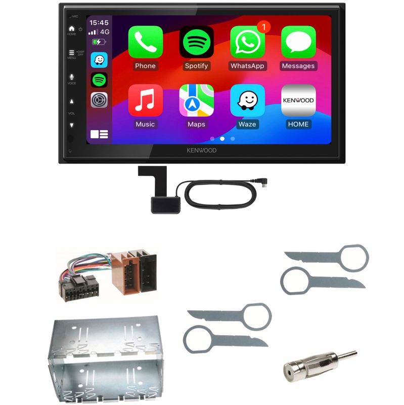 Kenwood DMX6523DABS Android Auto CarPlay Einbauset für Mercedes ML W163