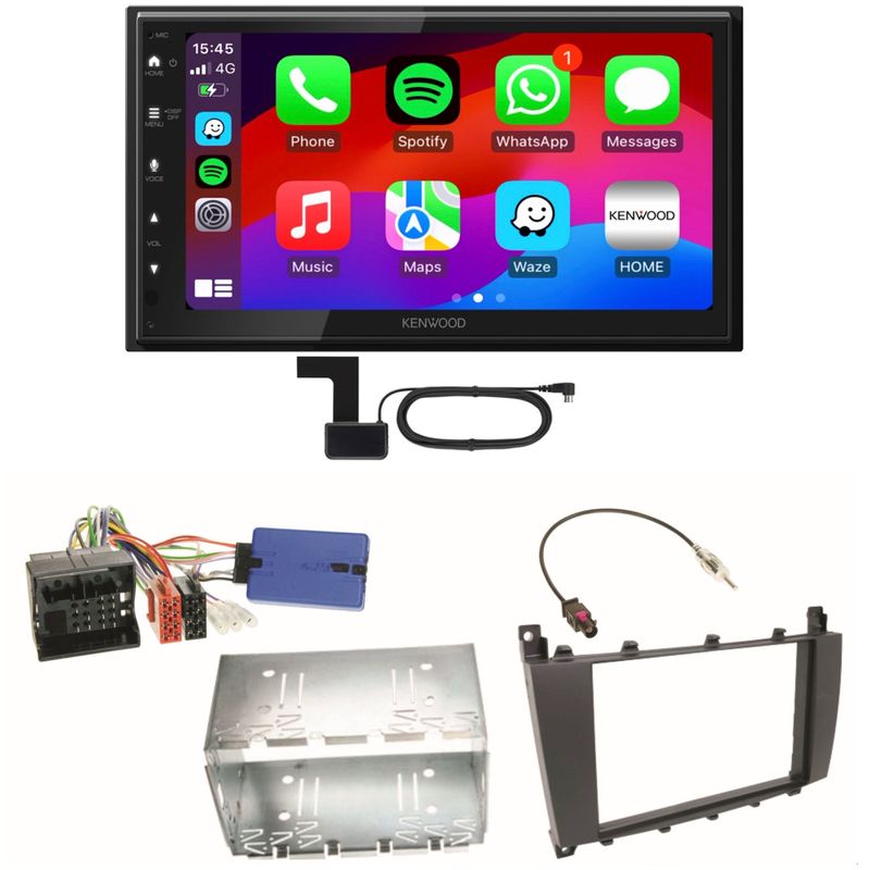 Kenwood DMX6523DABS Android Auto CarPlay Einbauset für Mercedes G Klasse W463