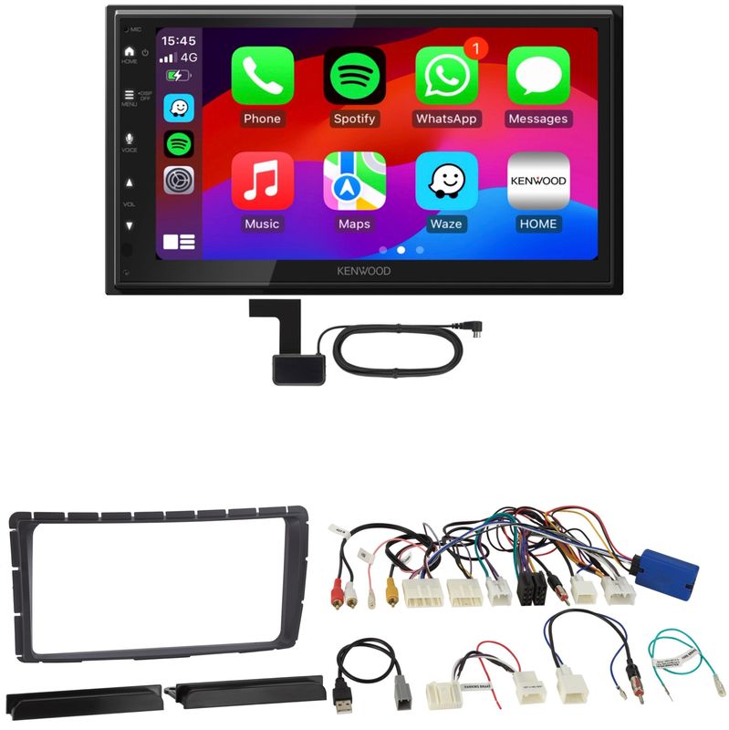 Kenwood DMX6523DABS Android Auto CarPlay Einbauset für Toyota Hilux ab 2011 Kenwood DMX6523DABS Android Auto CarPlay Einbauset für Toyota Hilux ab 2011