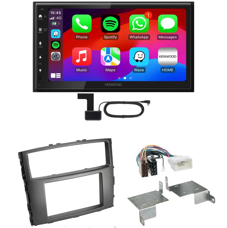 Kenwood DMX6523DABS CarPlay Einbauset für Mitsubishi Pajero bis 2014 Kenwood DMX6523DABS CarPlay Einbauset für Mitsubishi Pajero bis 2014