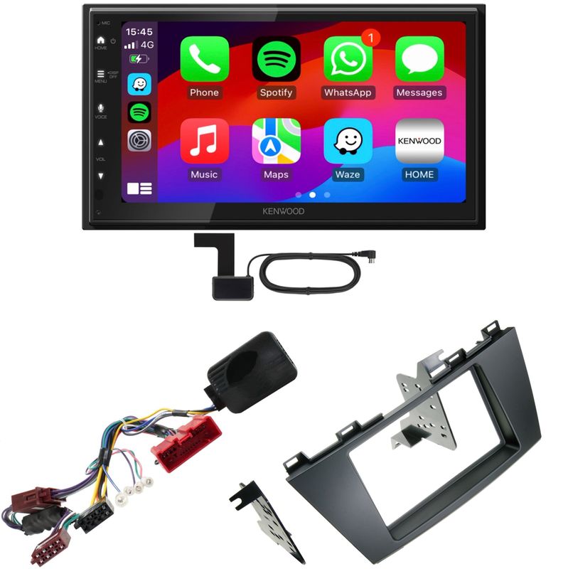 Kenwood DMX6523DABS Android Auto CarPlay Bluetooth Einbauset für Mazda 5 CW