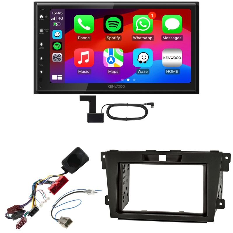 Kenwood DMX6523DABS Android Auto CarPlay Bluetooth Einbauset für Mazda CX-7