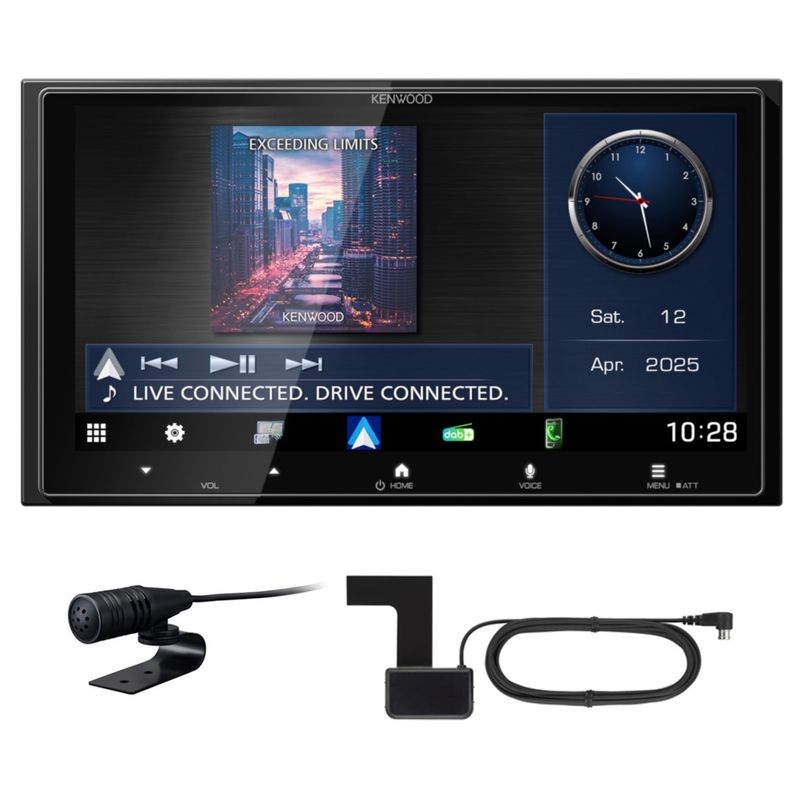 KENWOOD DMX7525DABS CarPlay Android Auto Digitalradio Bluetooth DAB inkl Antenne