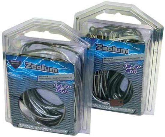 ZEALUM Lautsprecher-Kabel 6m 4-Kanal mit ISO Stecker ZEALUM Lautsprecher-Kabel 6m 4-Kanal mit ISO Stecker