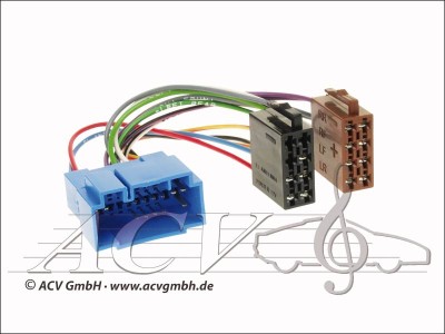 Radioanschlusskabel ISO -> Acura/Fiat/Honda/Nissan/Opel/Suzuki