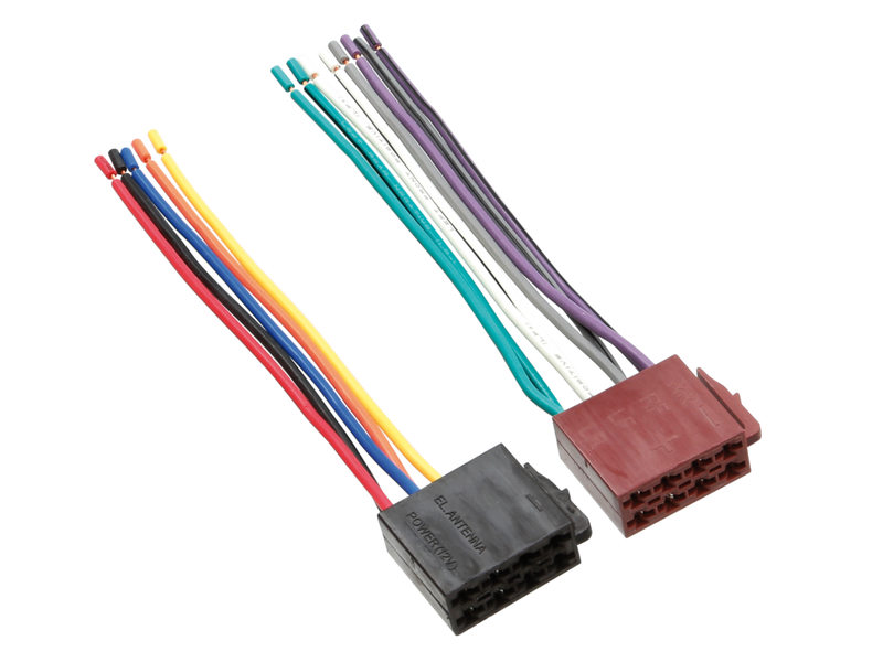 Universal ISO Stecker für Strom und Lautsprecher auf offene Kabelenden