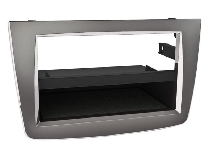 Radioblende 2-DIN Alfa Mito Einbaurahmen Radiohalterung Doppel-DIN Silber Radioblende 2-DIN Alfa Mito Einbaurahmen Radiohalterung Doppel-DIN Silber