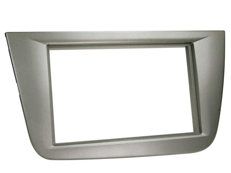 Radioblende 2-DIN Seat Altea Toledo 5P 5PN Anthrazit Einbaurahmen Radiohalterung