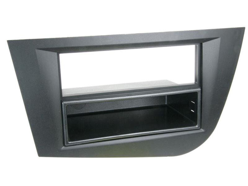Radioblende 1-DIN Seat Leon 1P 1PN Schwarz  Einbaurahmen Radiohalterung