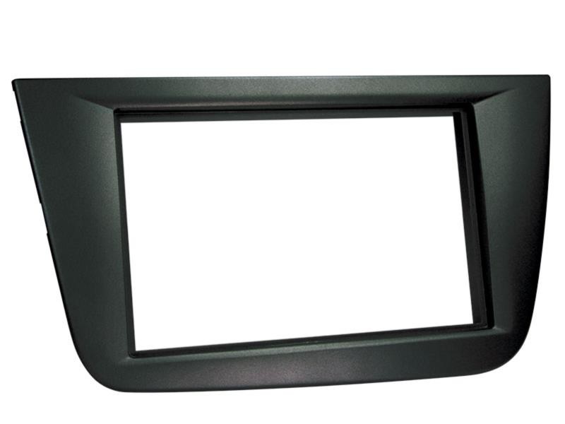 Radioblende 2-DIN Seat Altea Toledo 5P 5PN Schwarz Einbaurahmen Radiohalterung