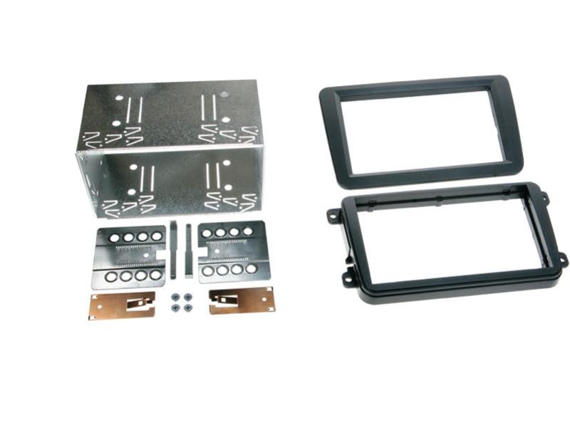 Radioblende 2-DIN für Seat Skoda Einbaurahmen Radiohalterung Doppel-DIN Set