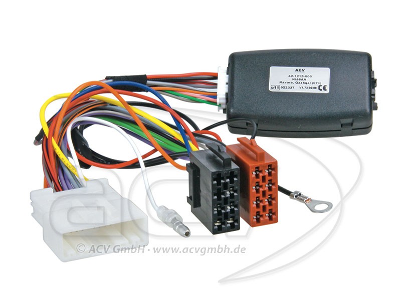 Lenkradfernbedienungsadapter Nissan Navara, Qashqai ab 2007, X-Trail ab 2008 für JVC Lenkradfernbedienungsadapter Nissan Navara, Qashqai ab 2007, X-Trail ab 2008 für JVC