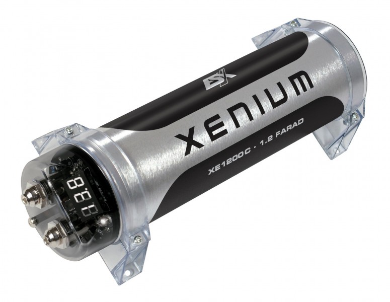 ESX Xenium XE1200C 1,2 Farad Power Cap Kondensator Pufferelko ESX Xenium XE1200C 1,2 Farad Power Cap Kondensator Pufferelko
