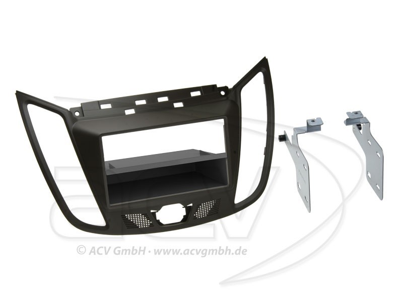 1-DIN Radioblende Ford C-Max DXA Einbaurahmen Radiohalterung Dunkelbraun