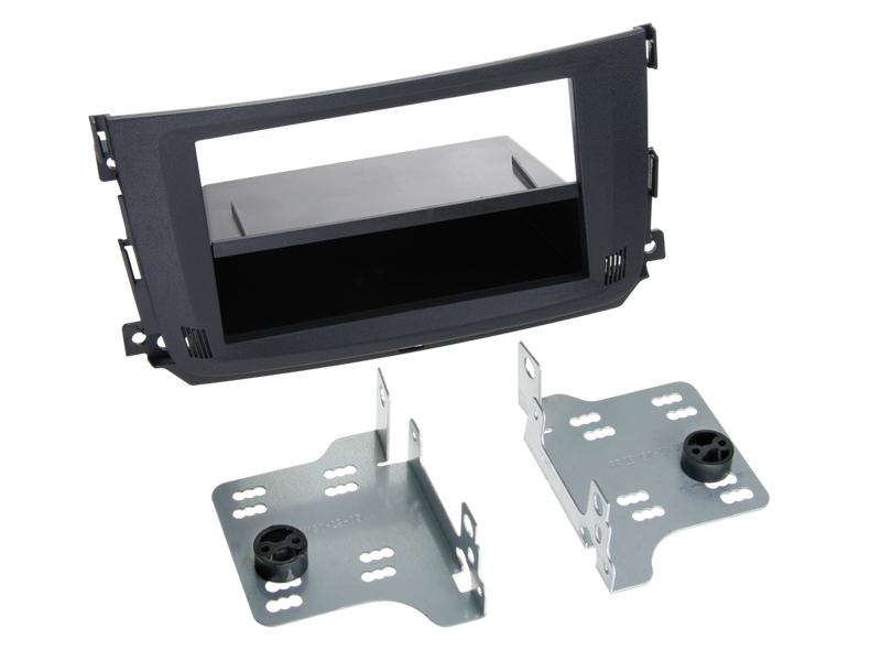 1-DIN Radioblende passend für Smart 451 ForTwo Coupe Cabrio 2010 - 2015