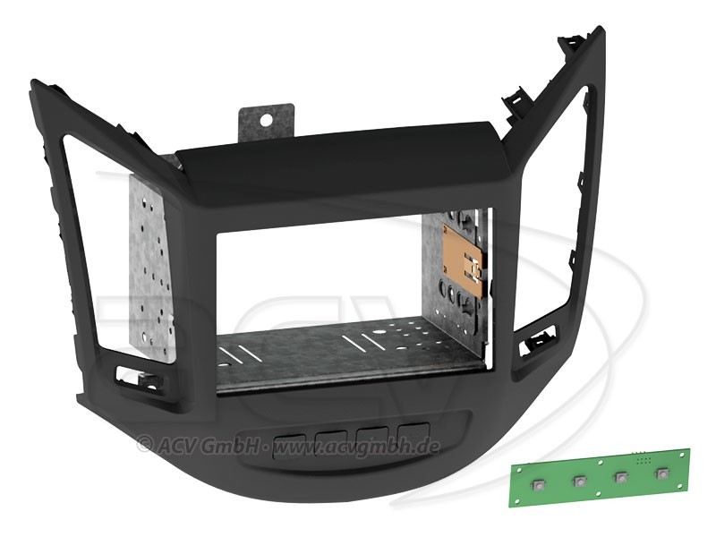 2-DIN Radioblende Chevrolet Orlando Einbaurahmen Radiohalterung Doppel-DIN Set 2-DIN Radioblende Chevrolet Orlando Einbaurahmen Radiohalterung Doppel-DIN Set