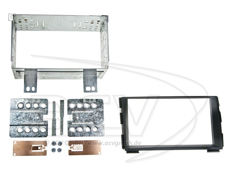 2-DIN Radioblende Kia Ceed 2009 - 2012 Einbaurahmen Radiohalterung Doppel-DIN Set