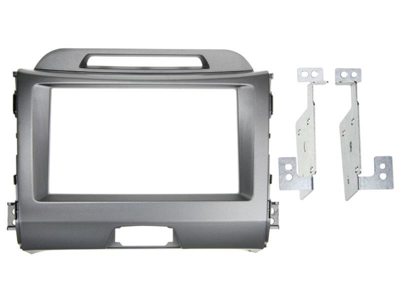 2-DIN Radioblende Kia Sportage SL ab 08/2010 Einbaurahmen Radiohalterung Doppel